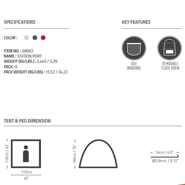 Палатка-кабинка пляжная Pavillo Station Port, 110*110*190 см, Bestway (68002)