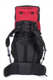 Рюкзак туристический Хальмер 4, с латами, черный-вишня, 80 л, ТАЙФ