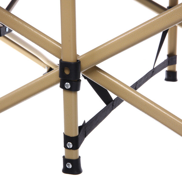 Раскладушка кемпинговая складная с матрасом 188*66*49 см, серый-синий