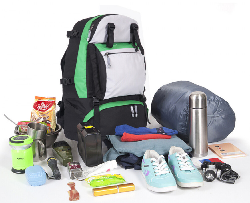 Рюкзак туристический Кайтур 2, синий-желтый, 65 л, ТАЙФ